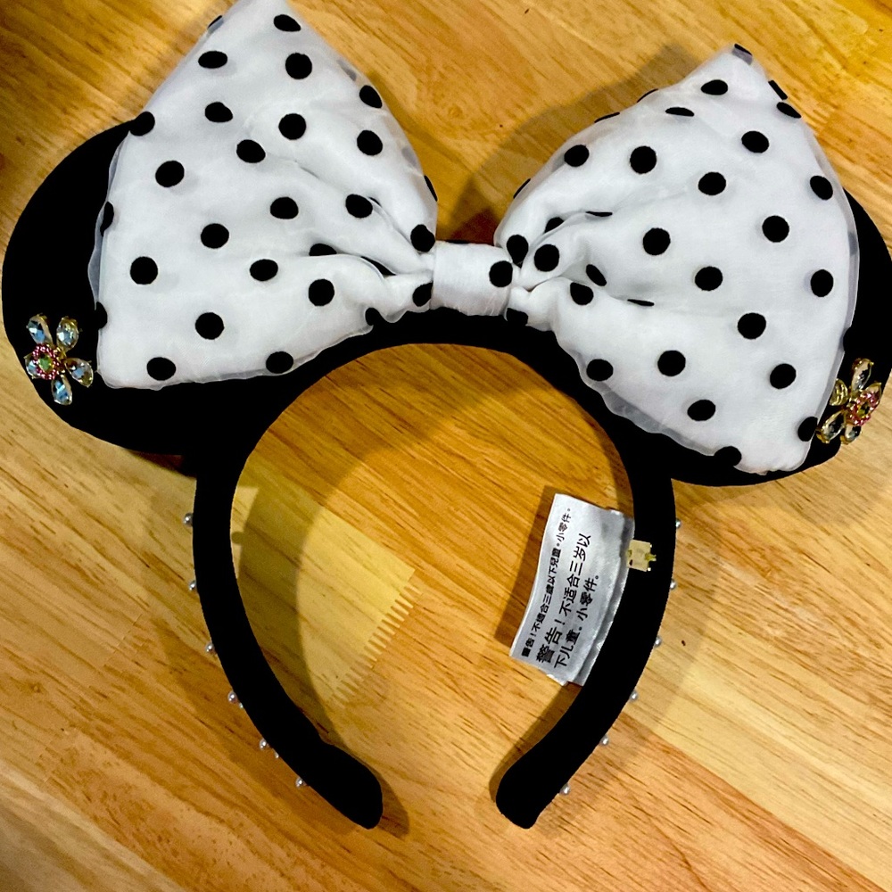 Minnie Mouse Polka Dot Ear Headband for Adults by BaubleBar